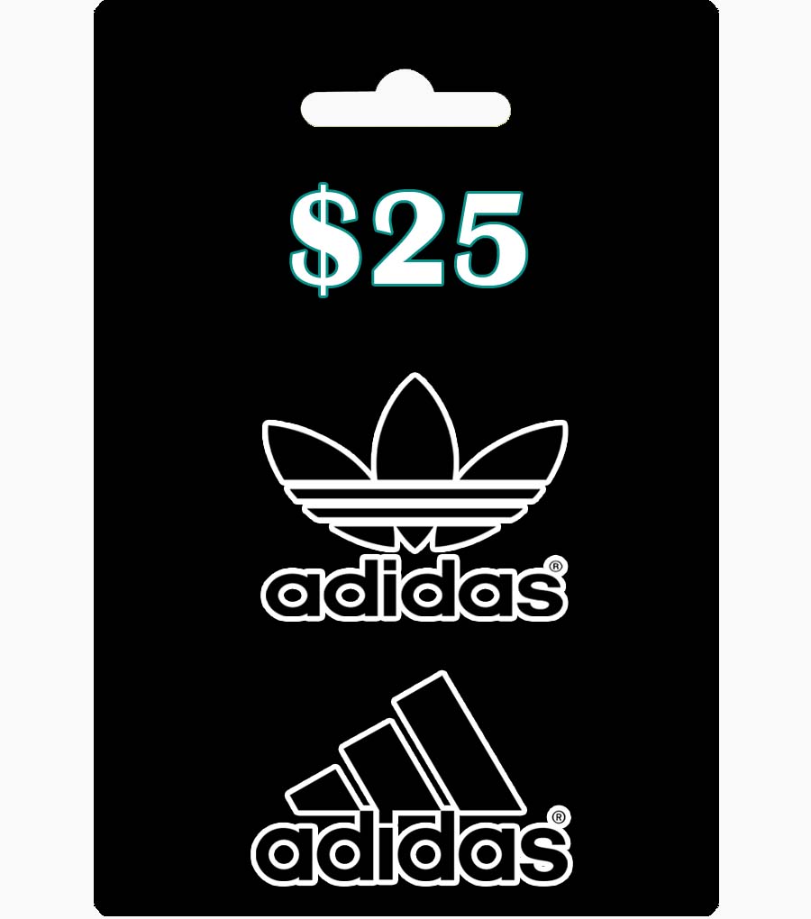 een miljard groentje les $25 Adidas Gift Card (US) - GiftChill.co.uk