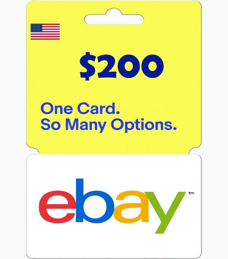 200 eBay Gift Card (USA) GiftChill.co.uk