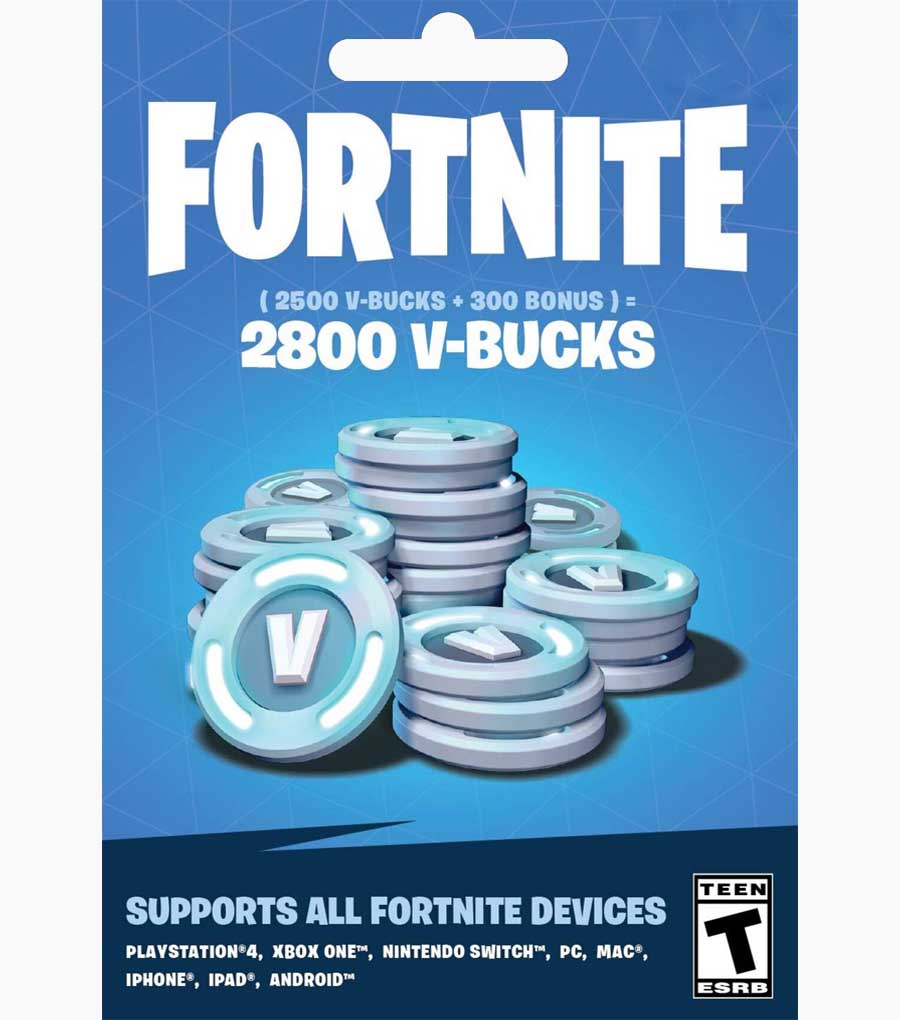 Fortnite 2800 VBucks Gift Card (GLOBAL) GiftChill.co.uk