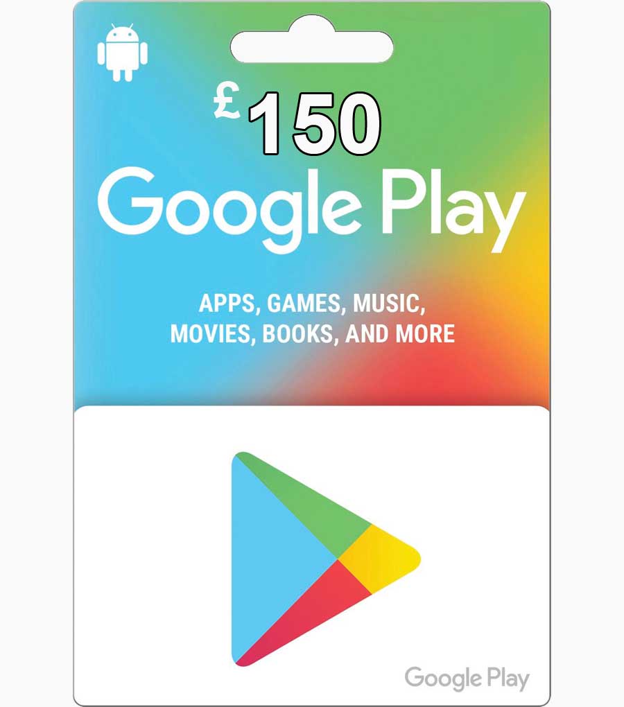 150 Google Play Gift Card (UK) - GiftChill.co.uk