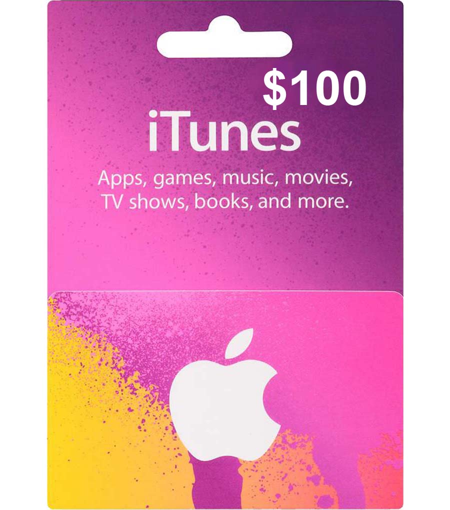 $100 iTunes Gift Card (ASIA & SOUTH AMERICA)