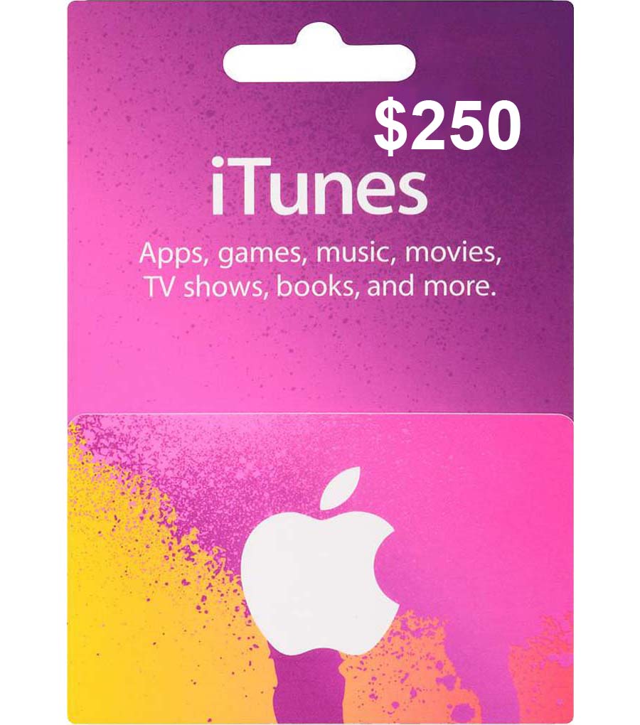 $250 iTunes Card (USA)