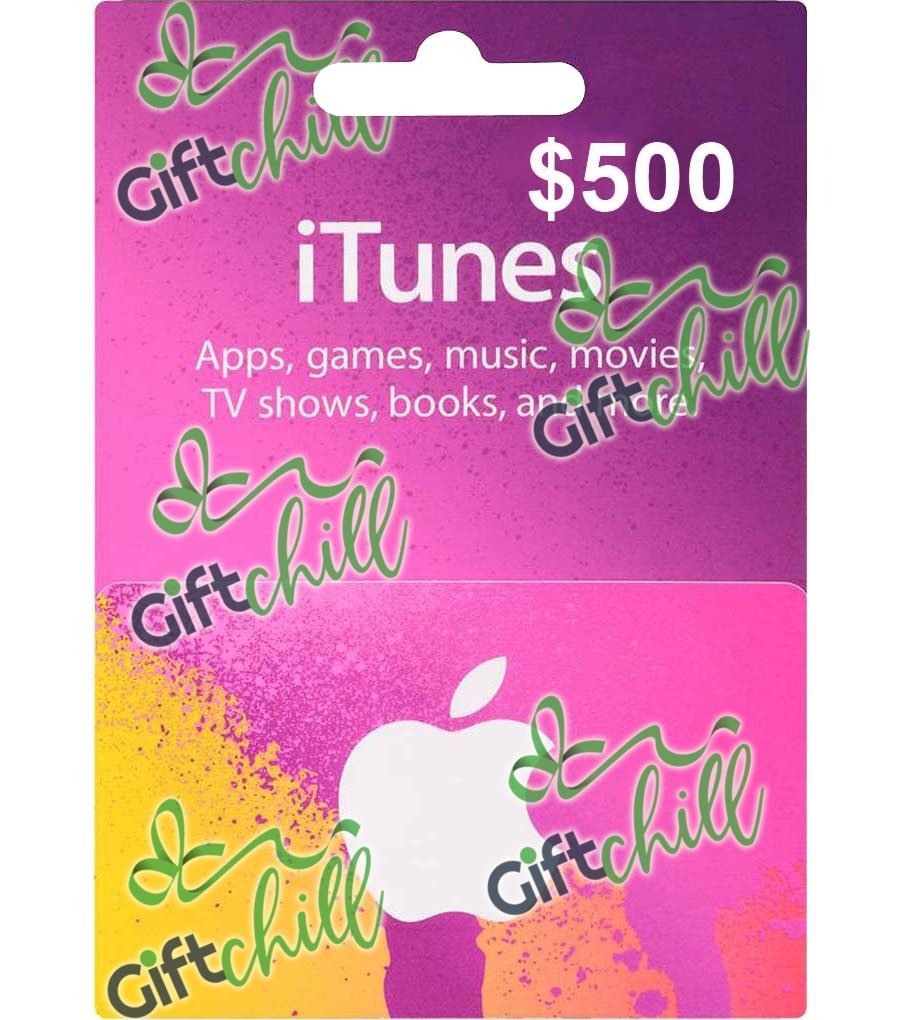 $500 iTunes Gift Card (USA) | Instant Email Delivery