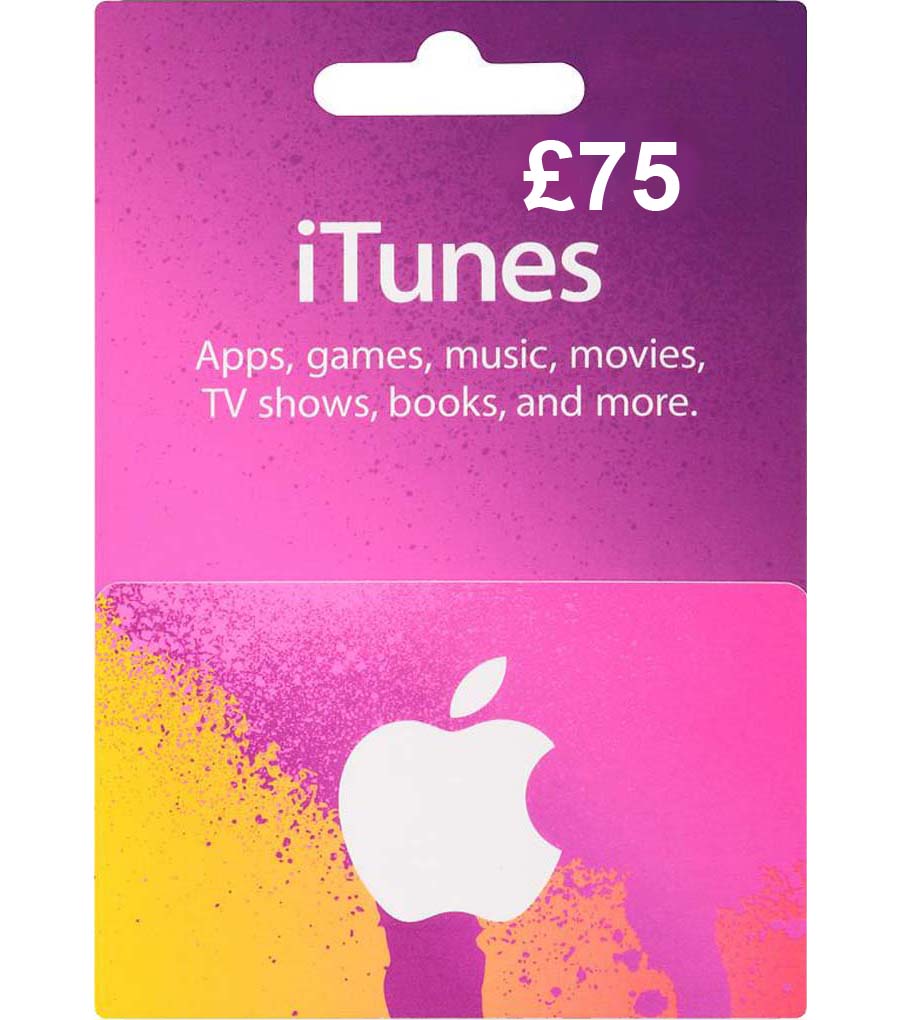 £75 iTunes Gift Card (UK) GiftChill.co.uk