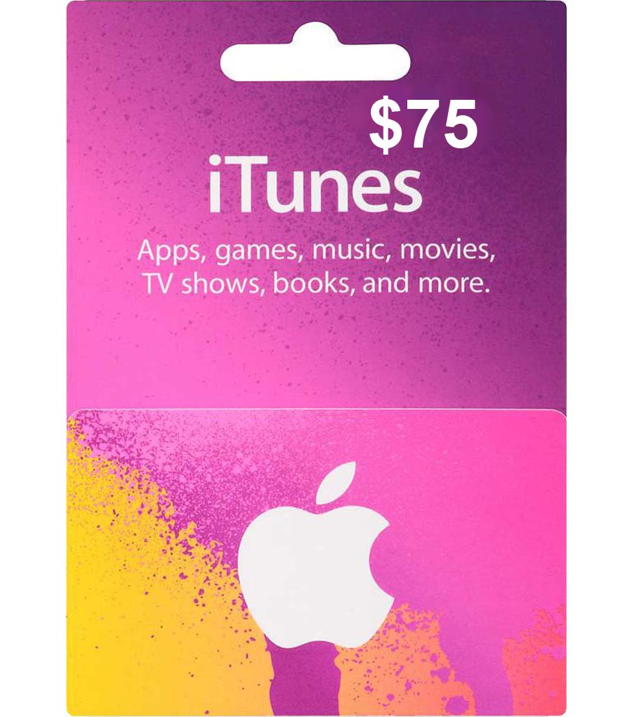 75 iTunes Gift Card (ASIA & SOUTH AMERICA) GiftChill.co.uk