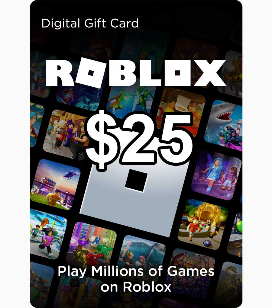 Roblox $25 Physical Gift Card