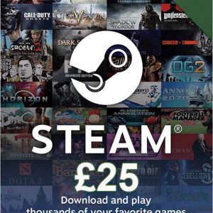 steam giftcard 25 gbp