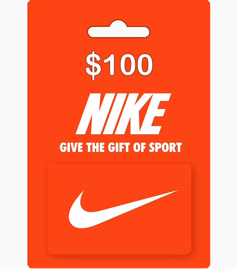 $100 Nike Gift Card (US & Global) 