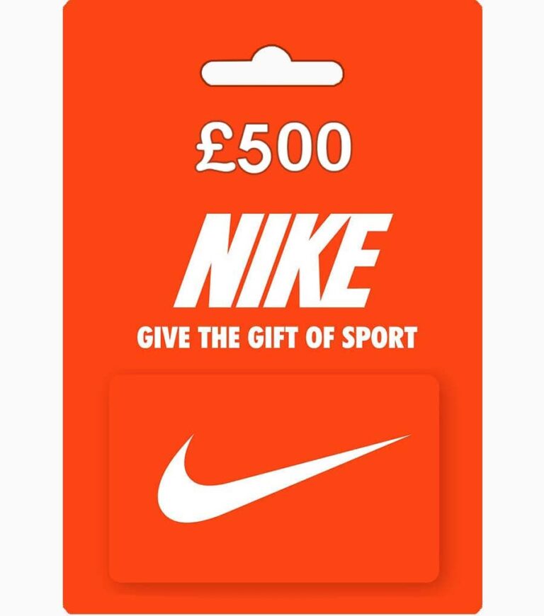 Â£500 Nike Gift Card (UK) - GiftChill.co.uk