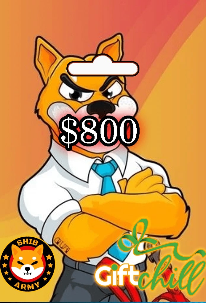 shiba inu gift card $800