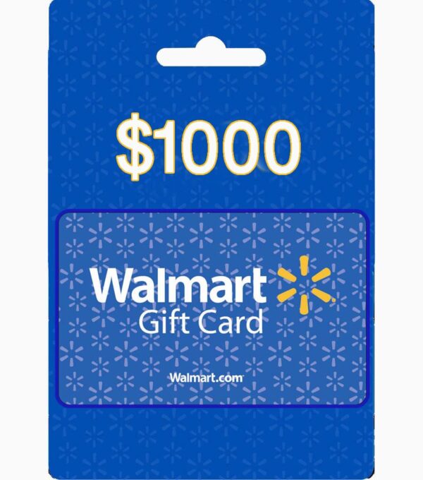 $1000 walmart gift card