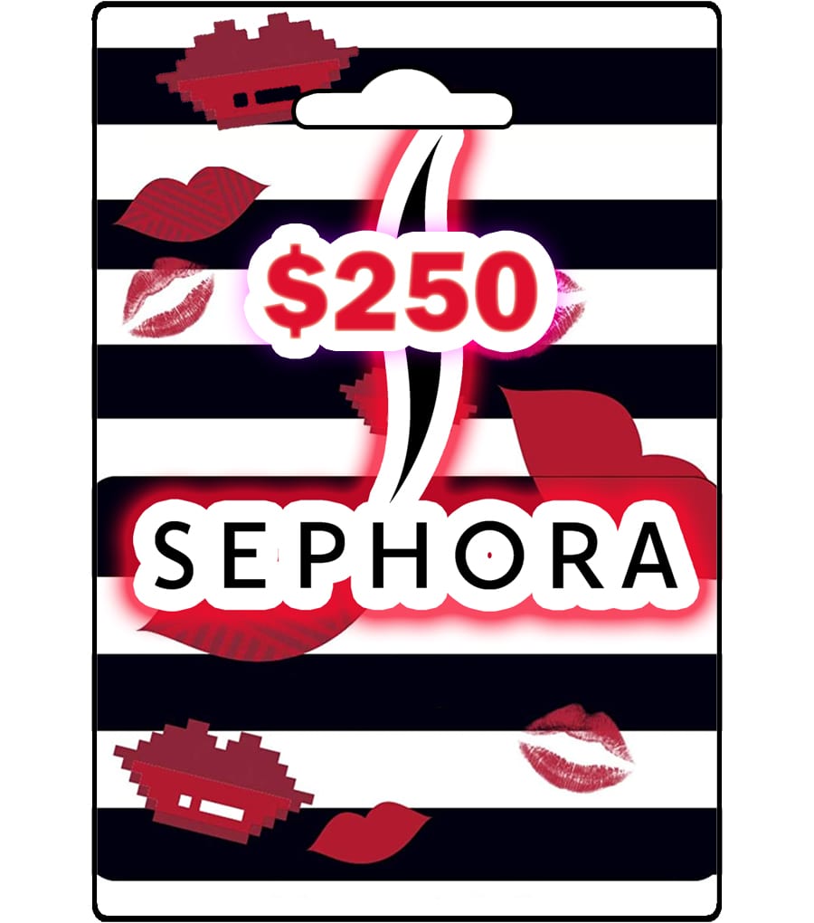 $250 Sephora Gift Card, Instant Email Delivery