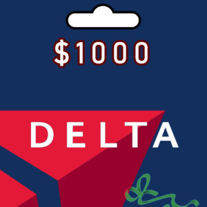 $1000 delta airlines gift card