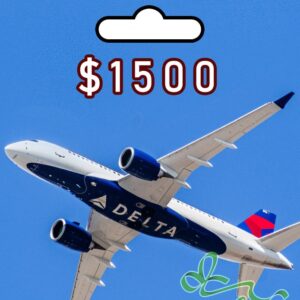 delta airlines gift card $1500 travel voucher