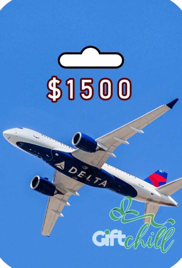 delta airlines gift card $1500 travel voucher