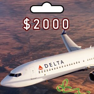 $2000 delta airlines gift card
