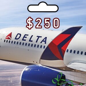 delta airlines gift card $250 travel voucher