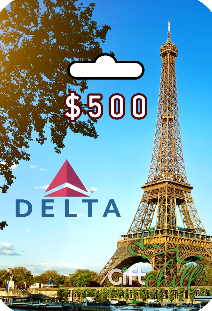 delta airlines gift card $500 travel voucher