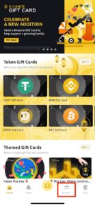 binance gift card redemption